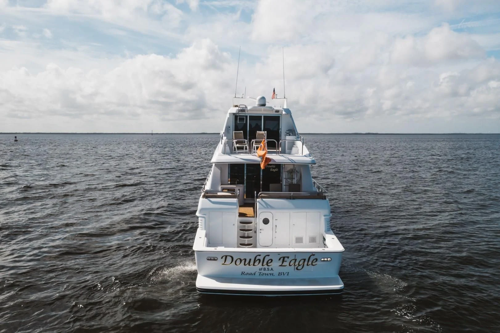 a boat in the water aboard DOUBLE EAGLE Yacht for Sale