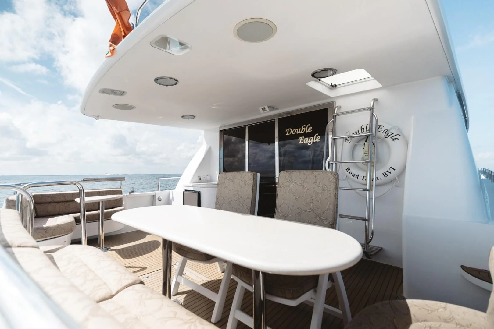 a boat on the water aboard DOUBLE EAGLE Yacht for Sale