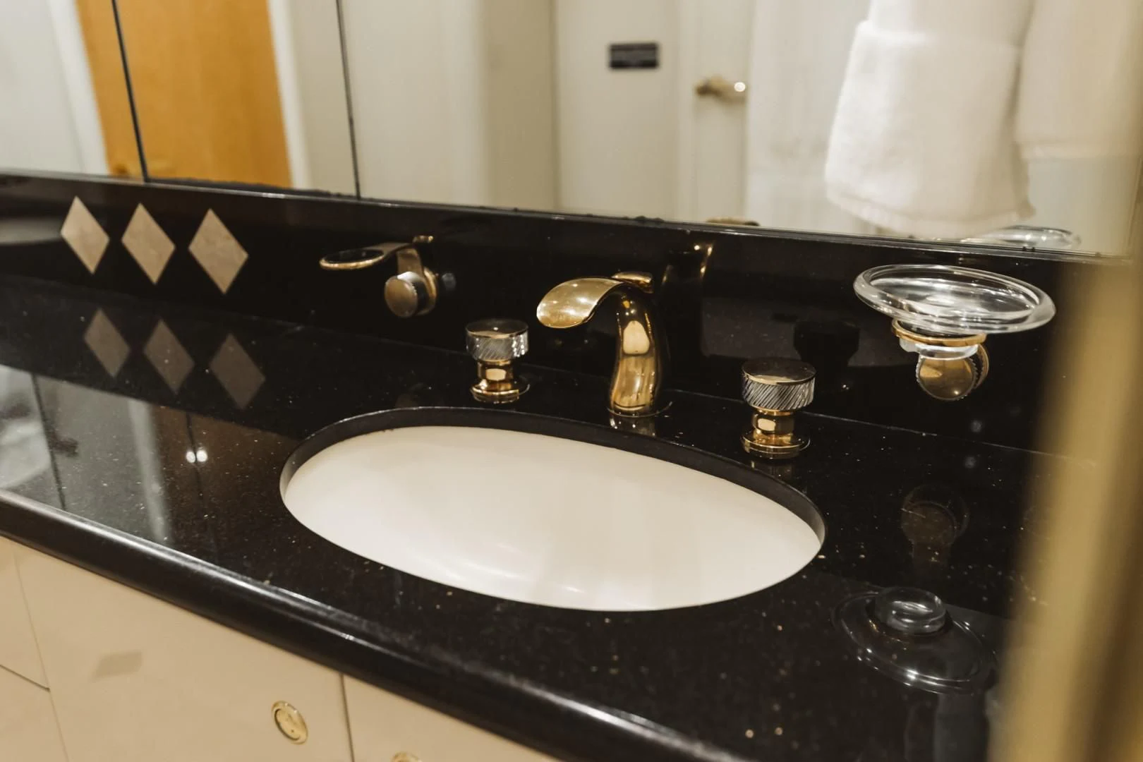 a sink with a faucet aboard DOUBLE EAGLE Yacht for Sale