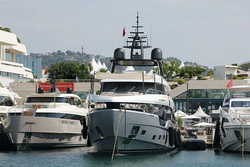 a boat in the water aboard SHABBY Yacht for Sale