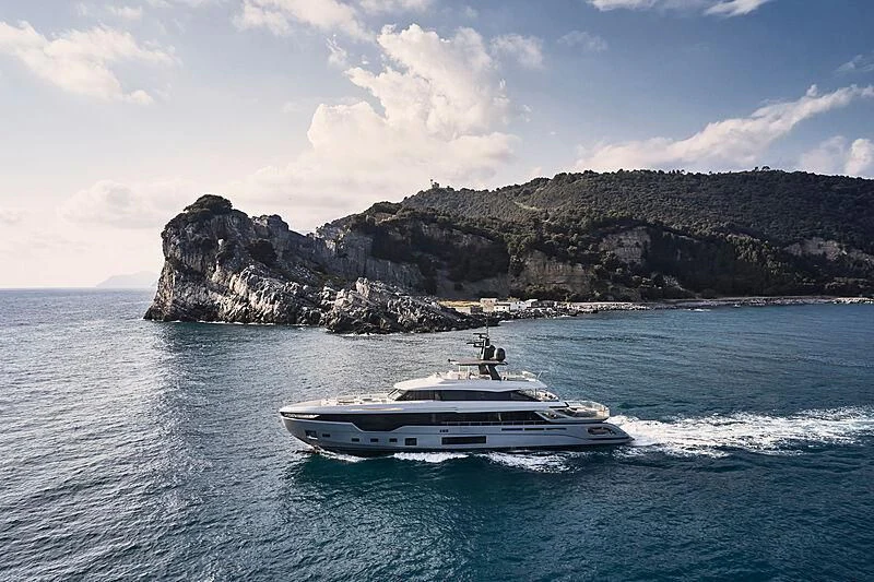 a boat on the water aboard SHABBY Yacht for Sale