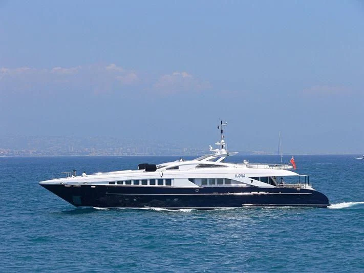 a boat in the water aboard ANGKALIA Yacht for Sale