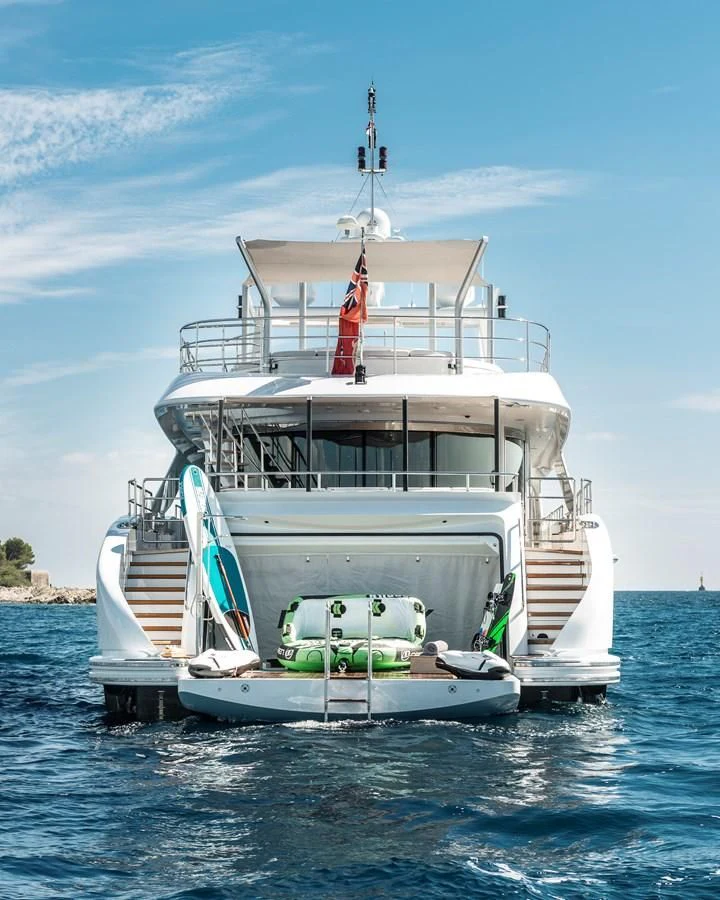 a boat on the water aboard ANGKALIA Yacht for Sale