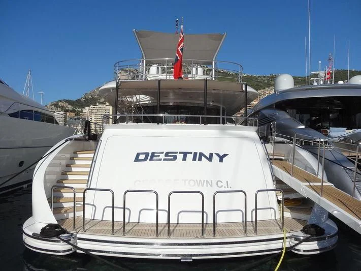 a boat docked at a pier aboard ANGKALIA Yacht for Sale