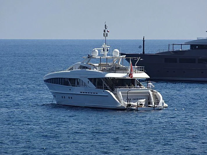 a boat on the water aboard ANGKALIA Yacht for Sale