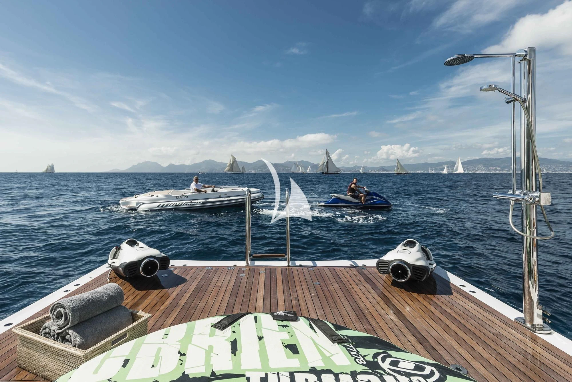 a boat on the water aboard ANGKALIA Yacht for Sale