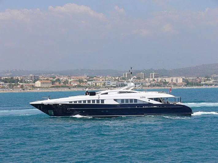 a boat on the water aboard ANGKALIA Yacht for Sale