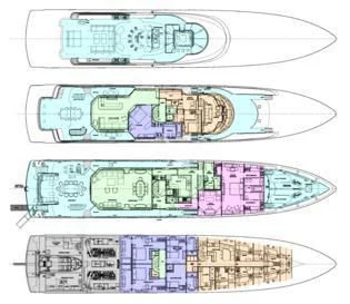 diagram aboard TRENDING Yacht for Sale