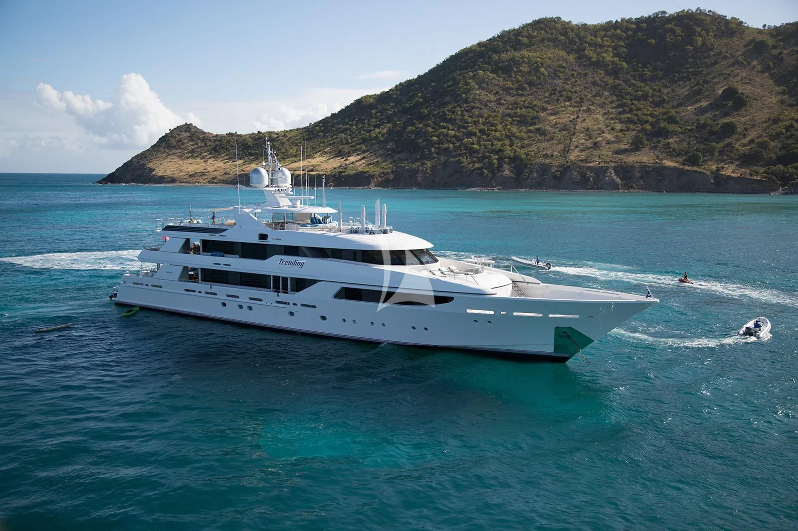 a boat on the water aboard TRENDING Yacht for Sale