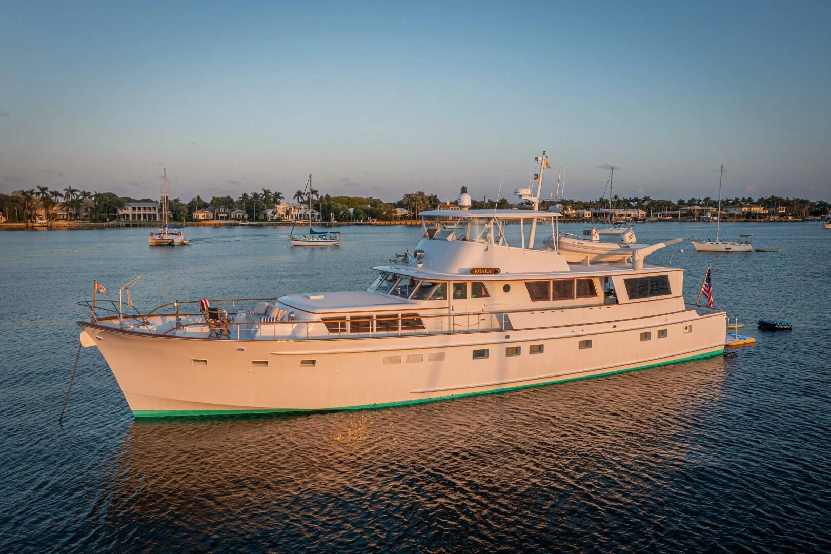 a boat on the water aboard KOALA Yacht for Sale