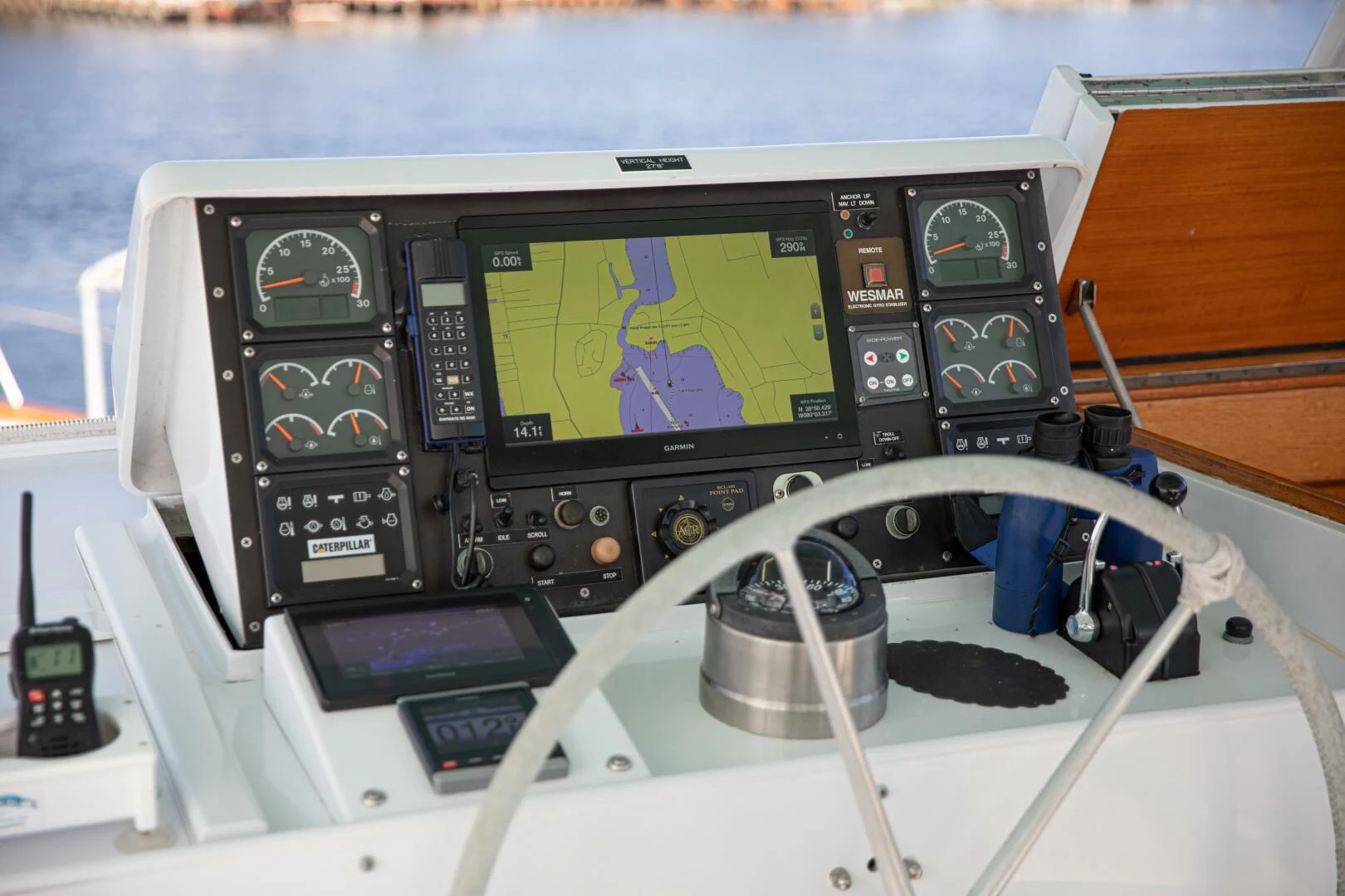 a close-up of a device aboard KOALA Yacht for Sale