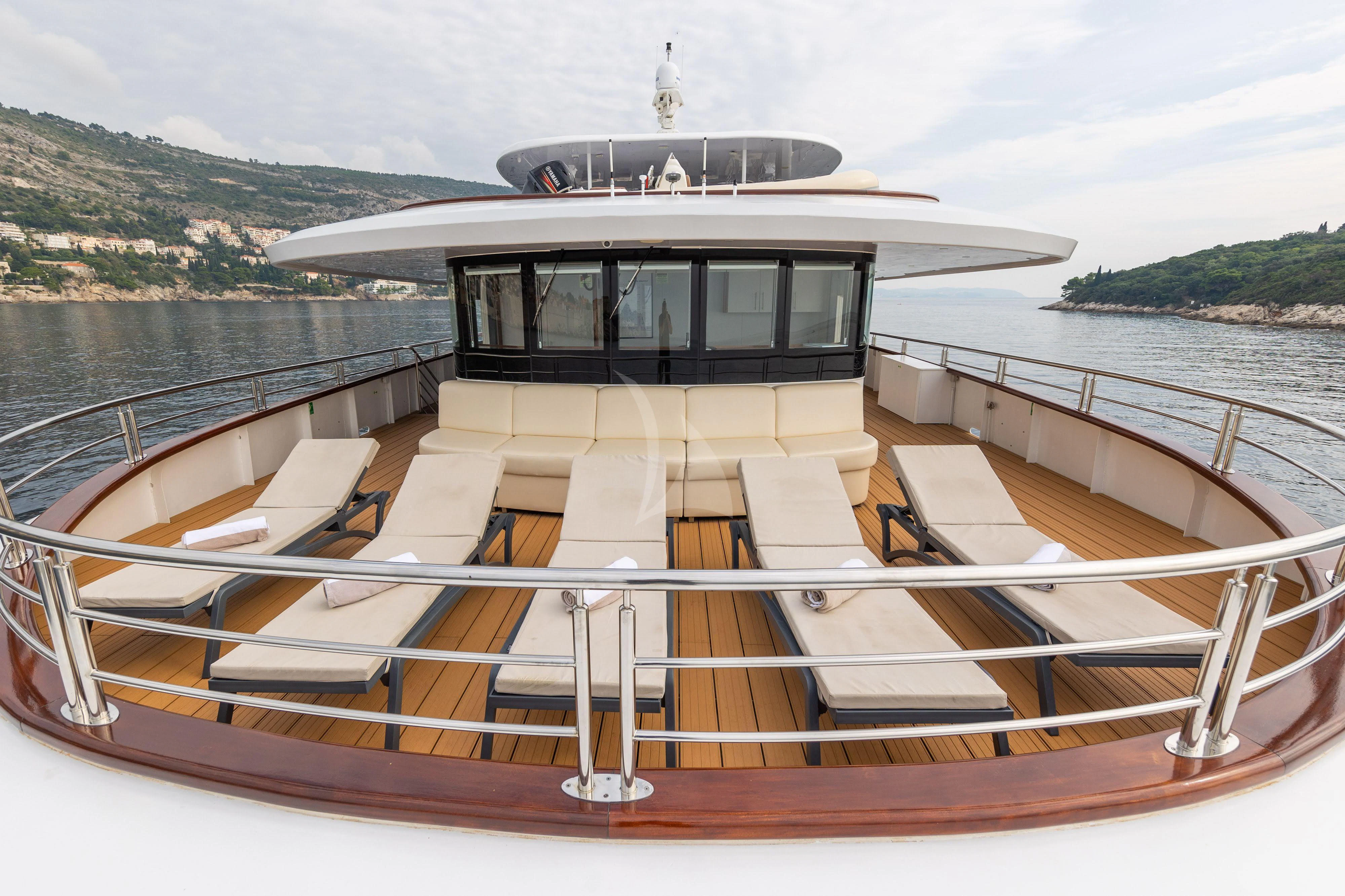 a boat on the water aboard LADY ELEGANZA Yacht for Sale