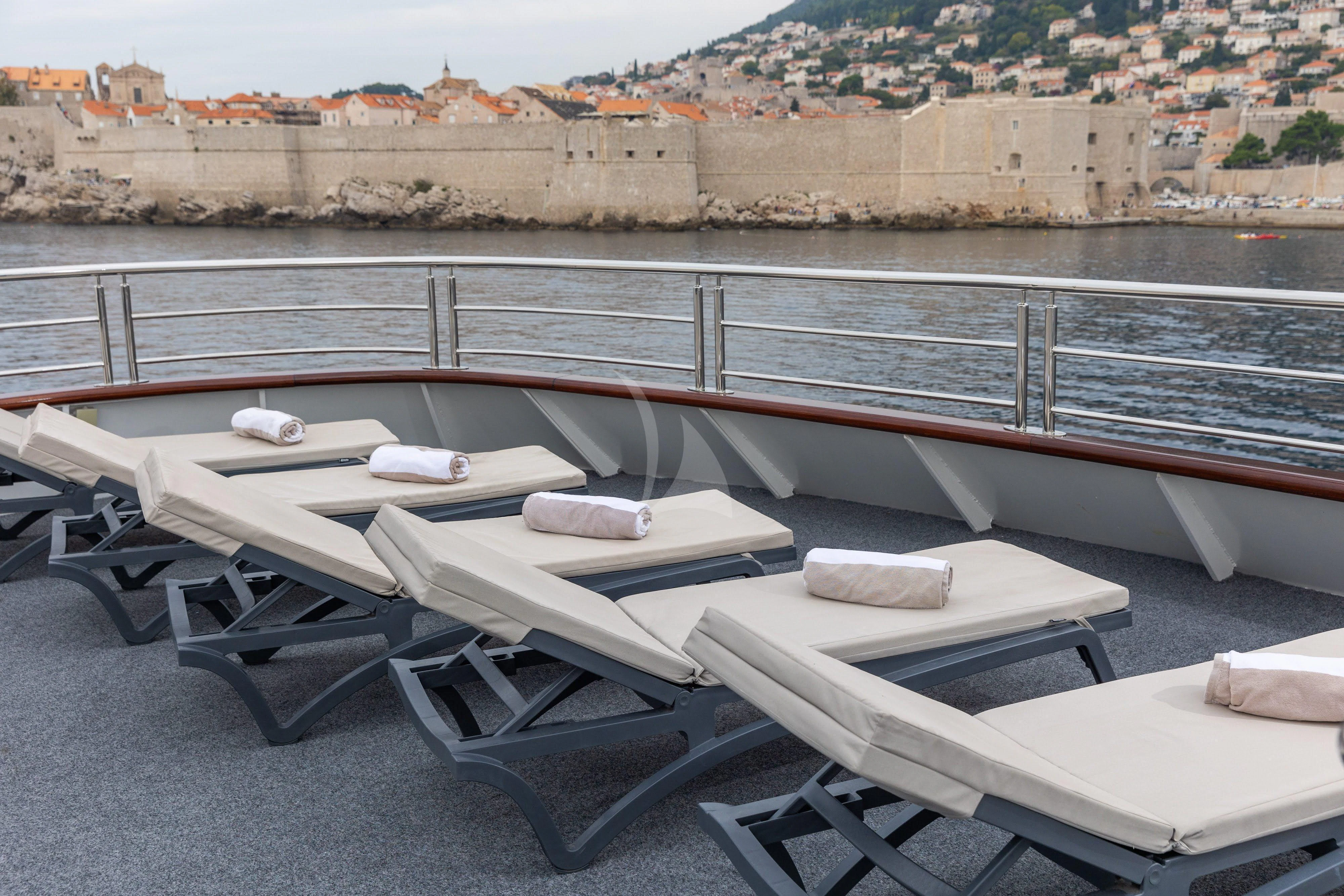 a group of boats on a dock aboard LADY ELEGANZA Yacht for Sale