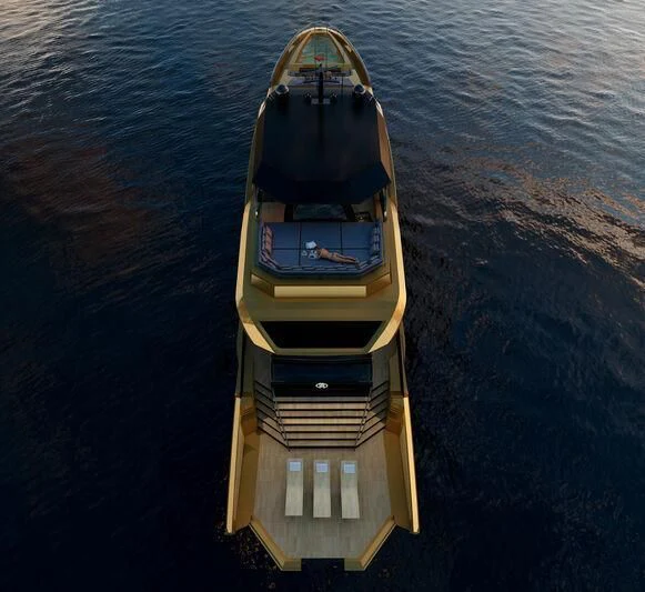 a ship in the water aboard PROJECT CAVALLI Yacht for Sale