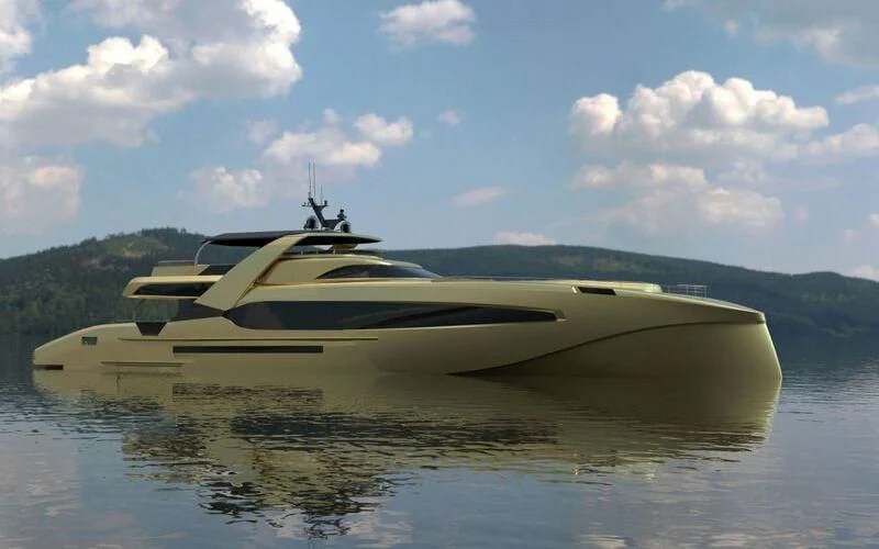a boat on the water aboard PROJECT CAVALLI Yacht for Sale