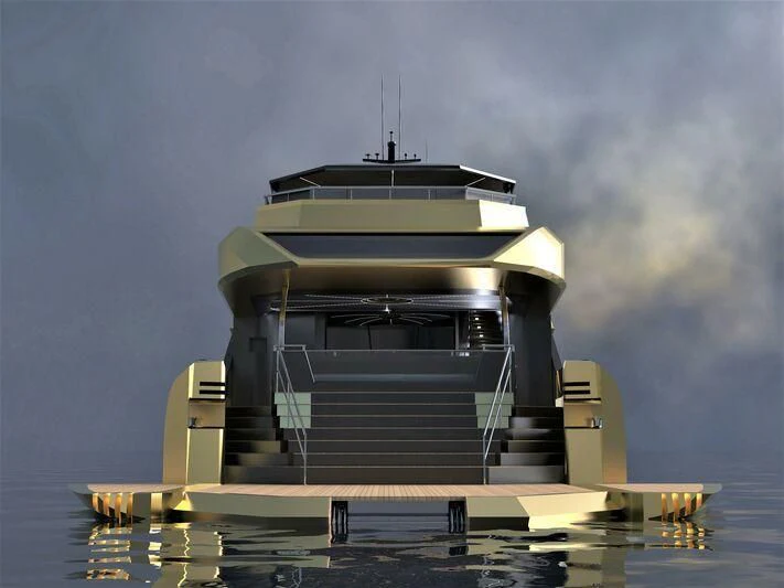 a large space ship aboard PROJECT CAVALLI Yacht for Sale