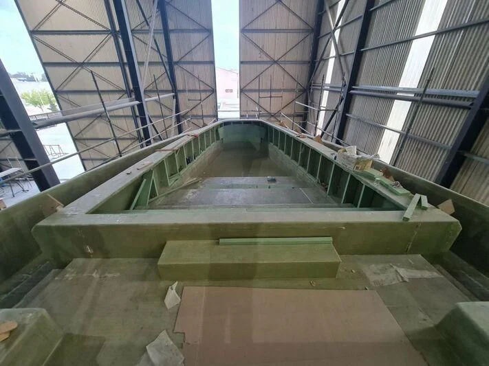 a set of stairs in a building aboard PROJECT CAVALLI Yacht for Sale