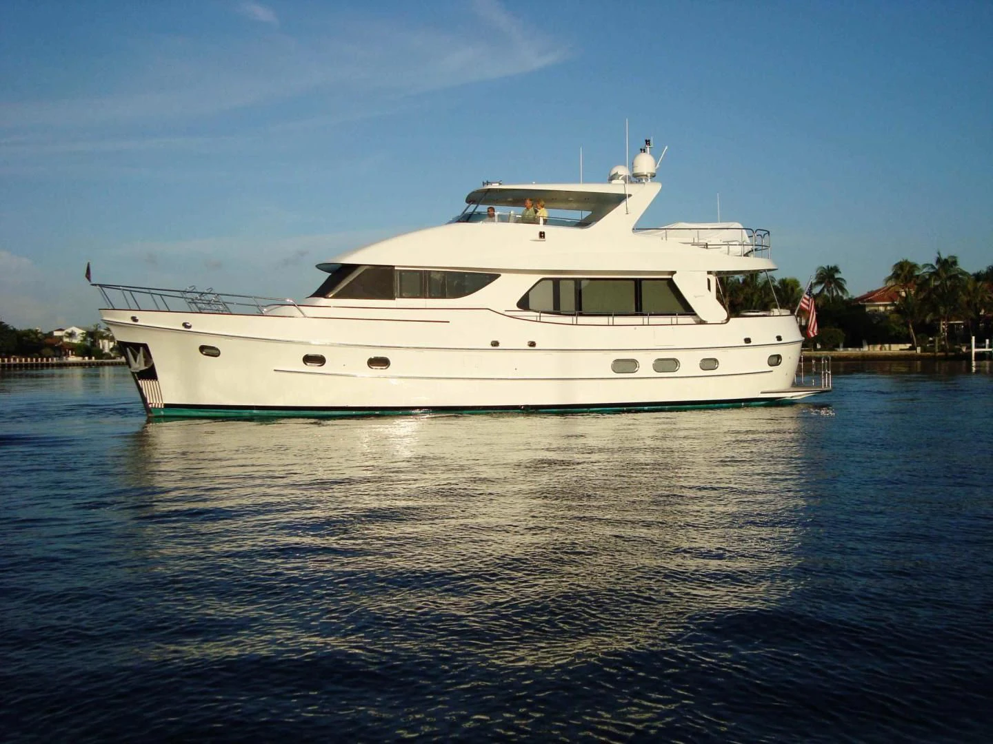 a white yacht in the water aboard ST. TROPEZ Yacht for Sale