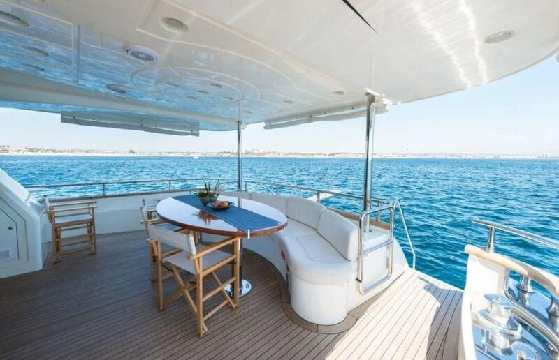 a boat on the water aboard NISAN Yacht for Sale