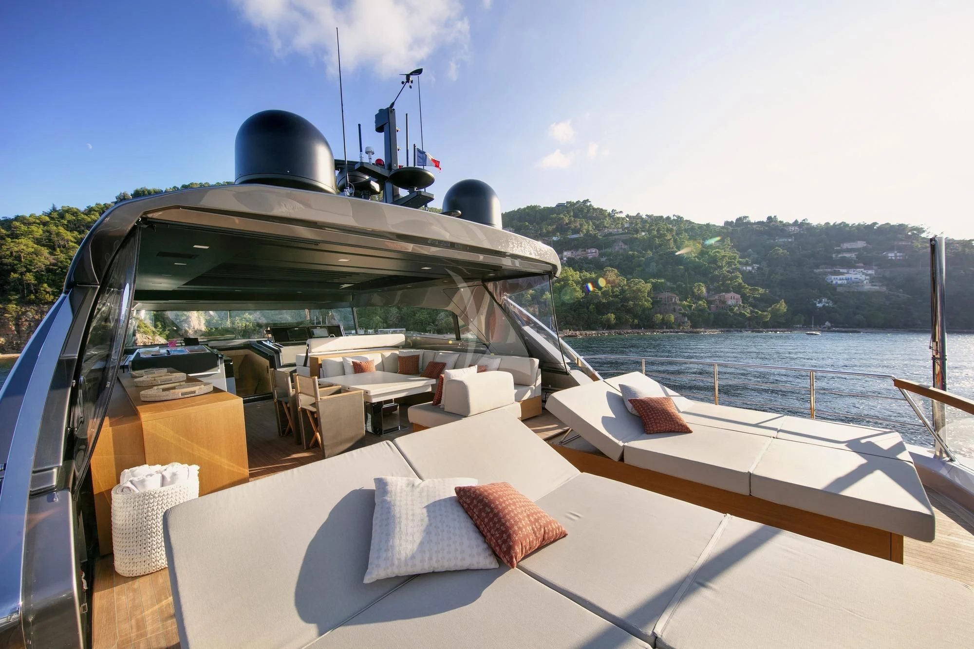a boat on the water aboard BELLE DE NUIT Yacht for Sale