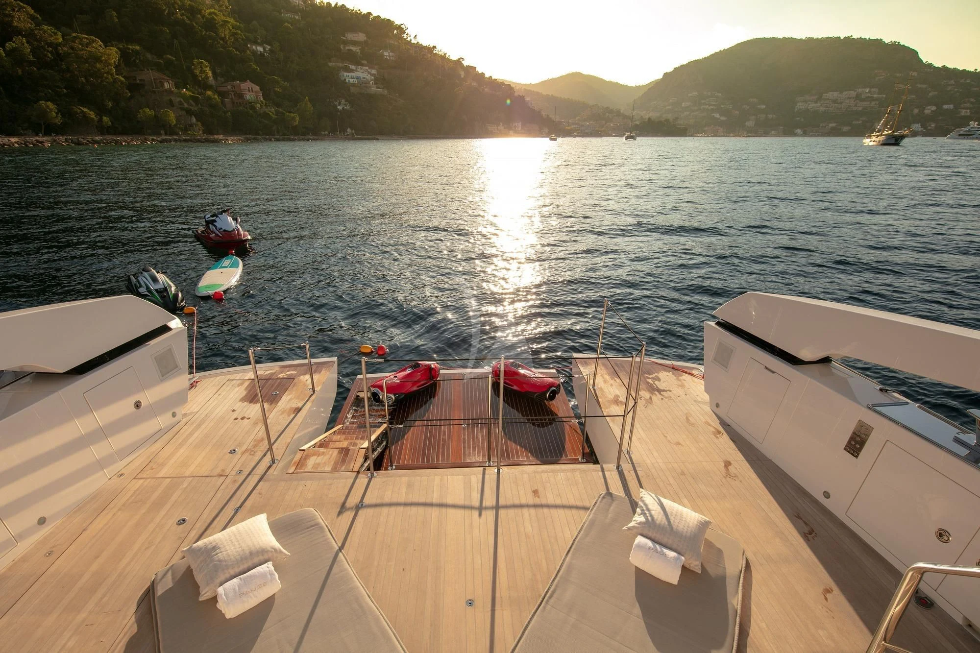 a boat on the water aboard BELLE DE NUIT Yacht for Sale