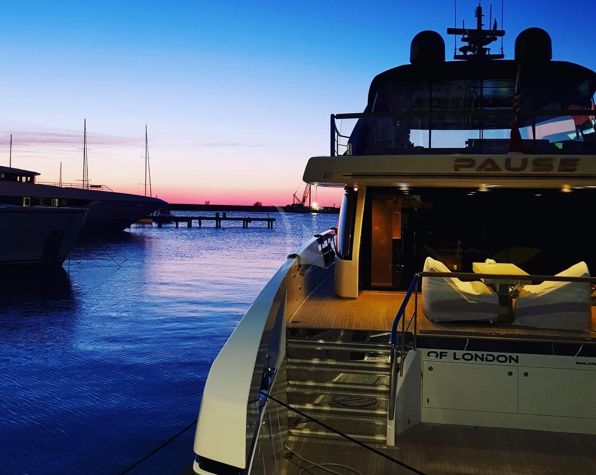 a boat on the water aboard BELLE DE NUIT Yacht for Sale