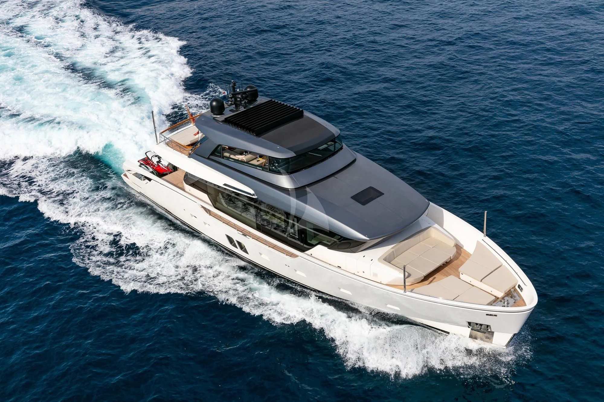 a ship on the water aboard BELLE DE NUIT Yacht for Sale