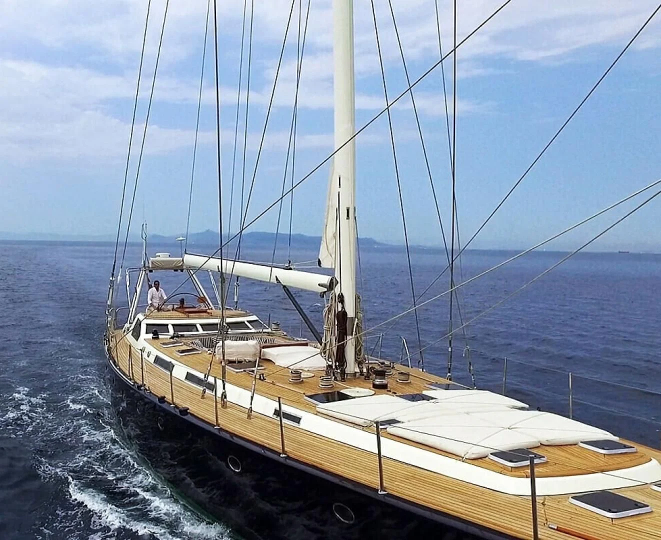 a sailboat on the water aboard WIND OF CHANGE Yacht for Charter