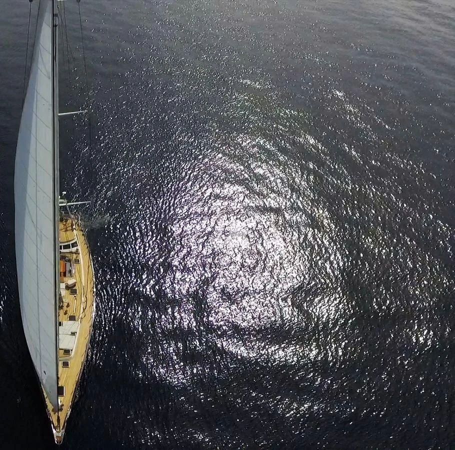 a boat in the water aboard WIND OF CHANGE Yacht for Charter