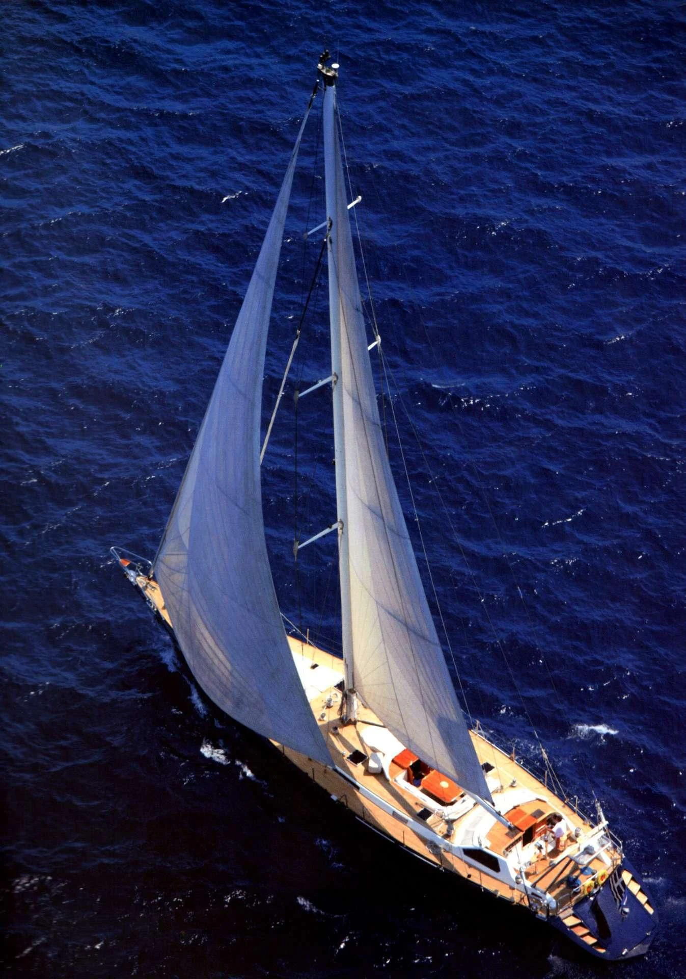 a boat on the water aboard WIND OF CHANGE Yacht for Charter