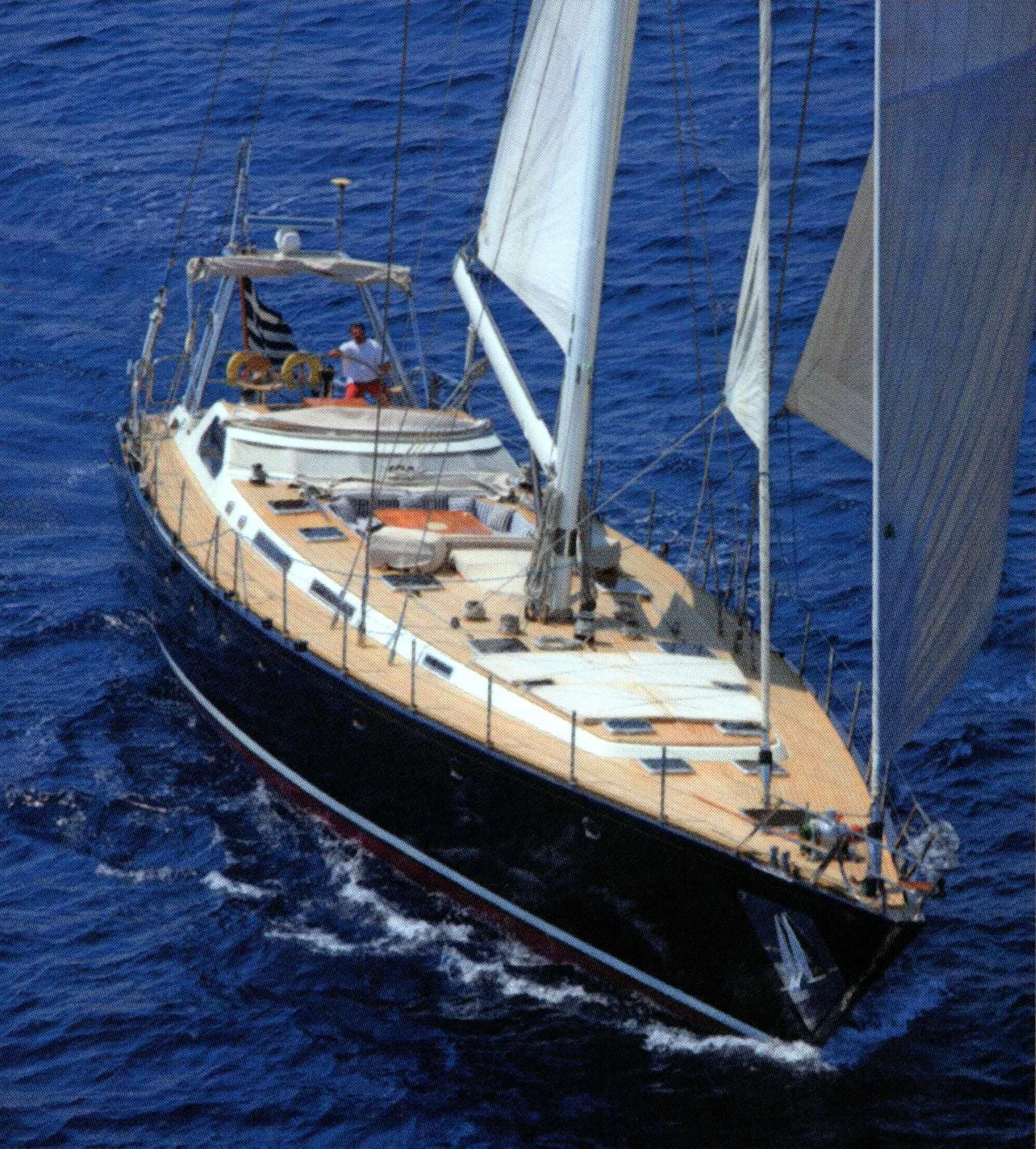 a boat on the water aboard WIND OF CHANGE Yacht for Charter