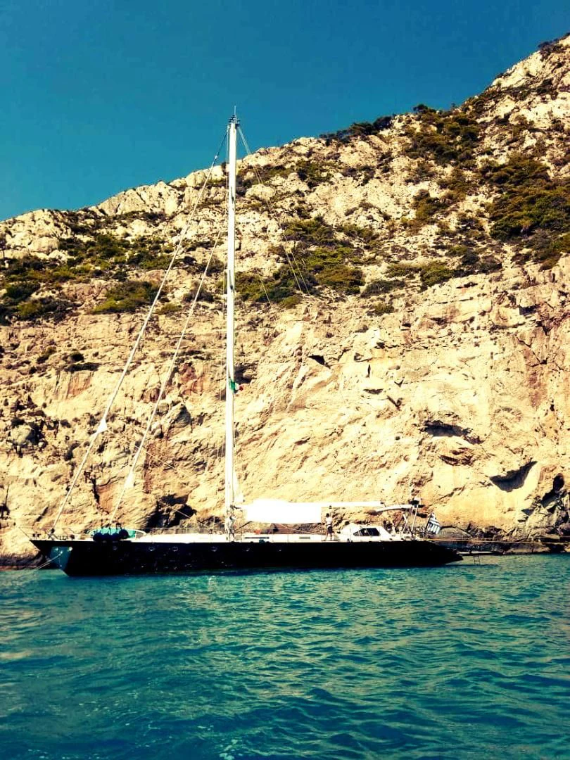a sailboat on the water aboard WIND OF CHANGE Yacht for Charter