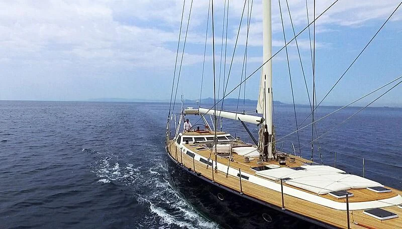 a boat on the water aboard WIND OF CHANGE Yacht for Charter