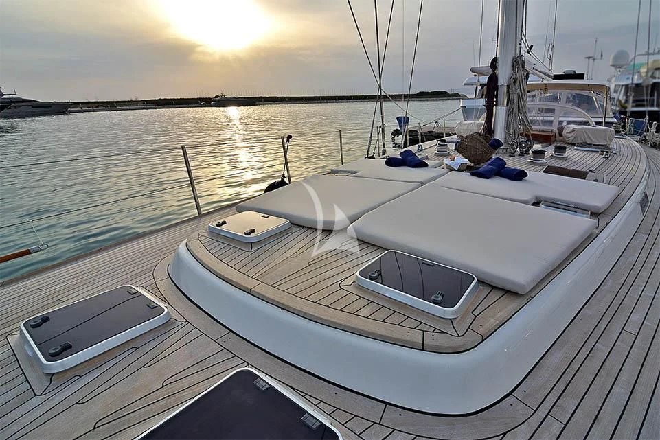 a boat on the water aboard WIND OF CHANGE Yacht for Charter
