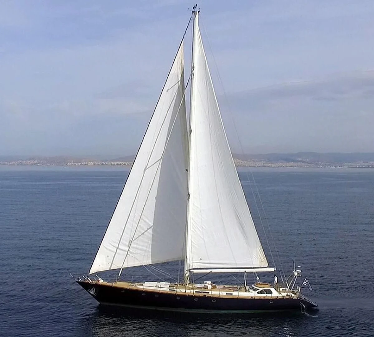 a sailboat in the water aboard WIND OF CHANGE Yacht for Charter