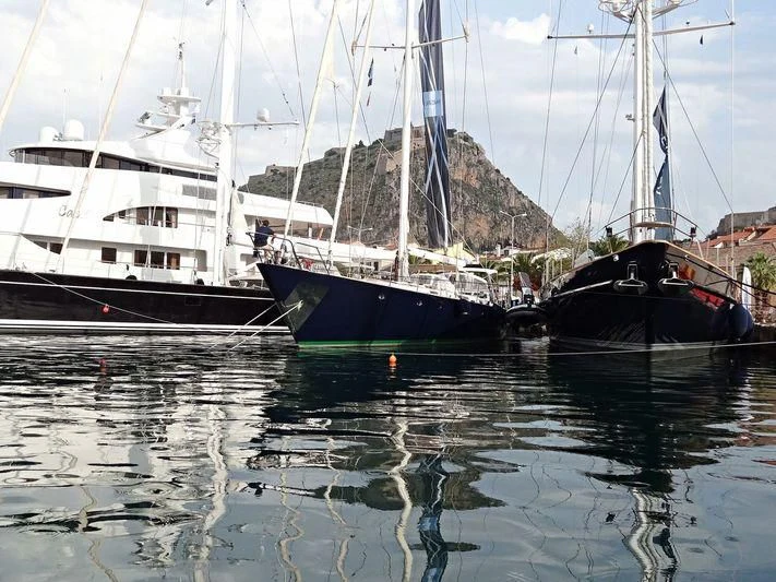 boats in the water aboard WIND OF CHANGE Yacht for Charter