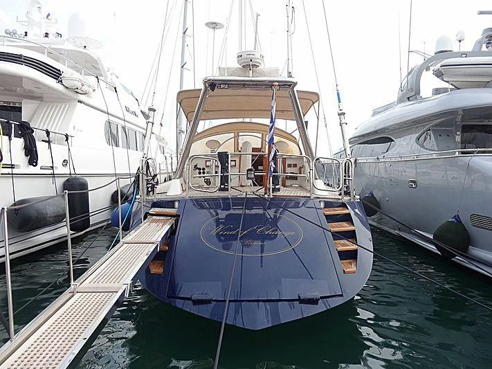 a group of boats docked aboard WIND OF CHANGE Yacht for Charter