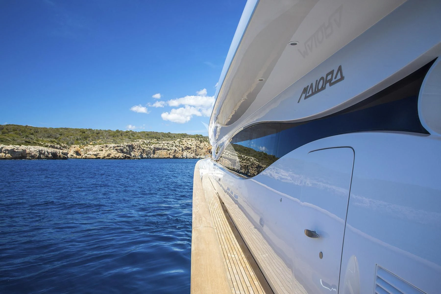 a boat on the water aboard ALWAYS BELIEVE Yacht for Sale