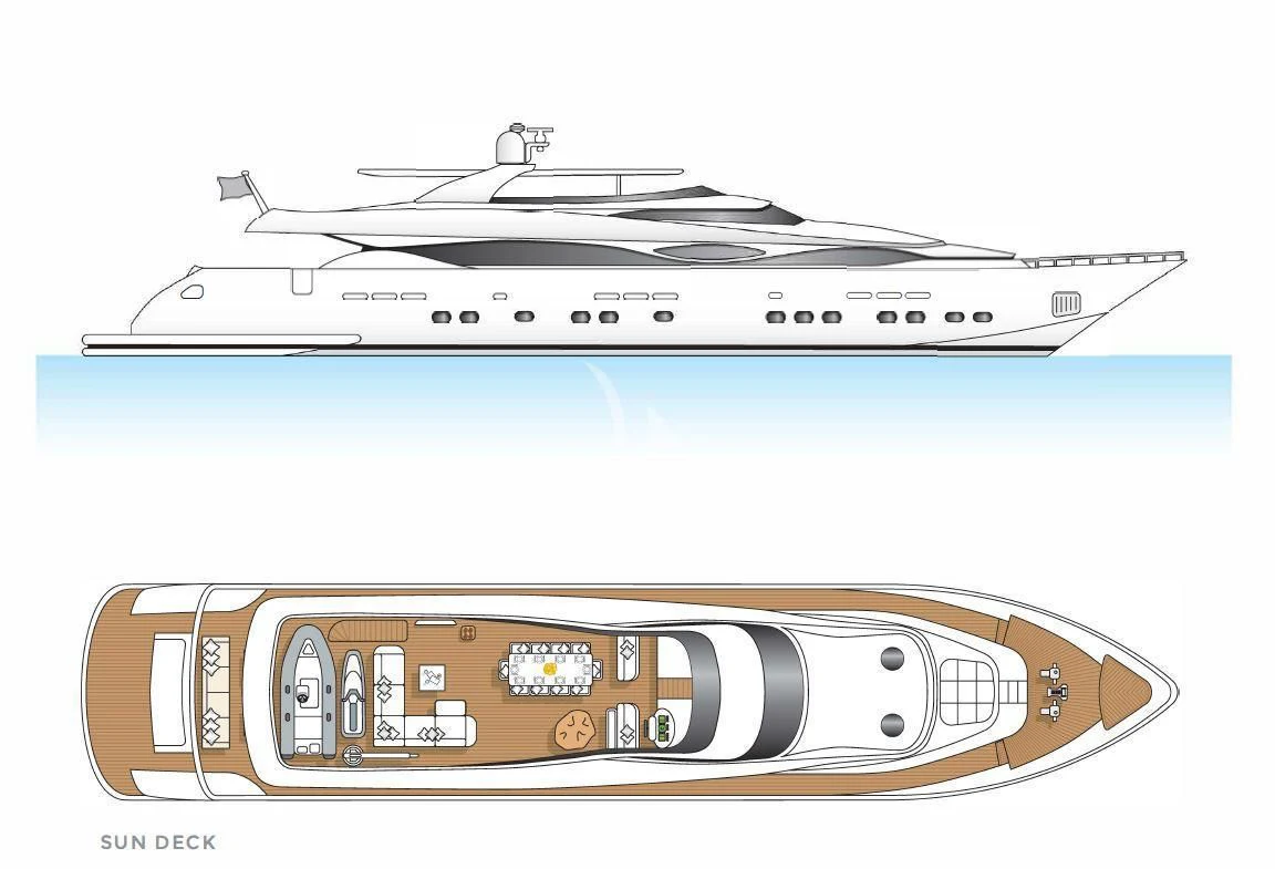 a couple of white and black striped rifles with a silver and black case aboard ALWAYS BELIEVE Yacht for Sale