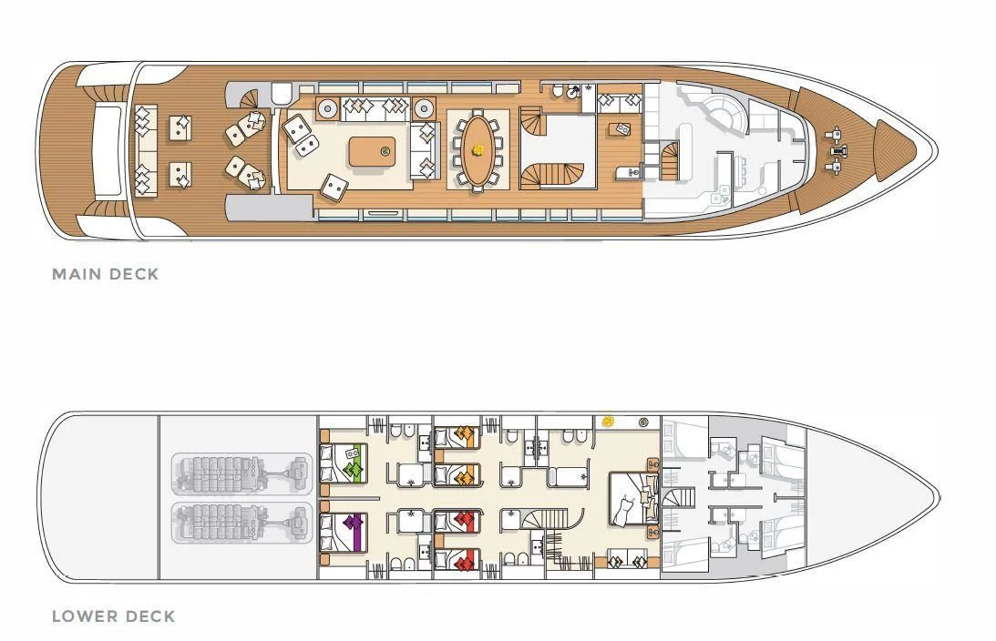 diagram aboard ALWAYS BELIEVE Yacht for Sale