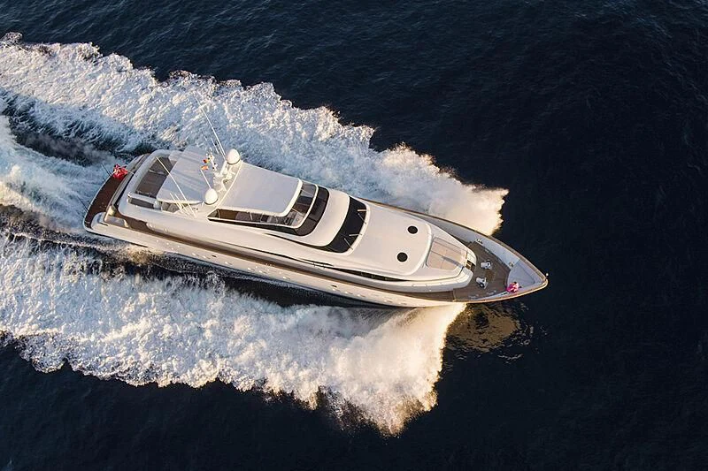 a boat in the water aboard ALWAYS BELIEVE Yacht for Sale