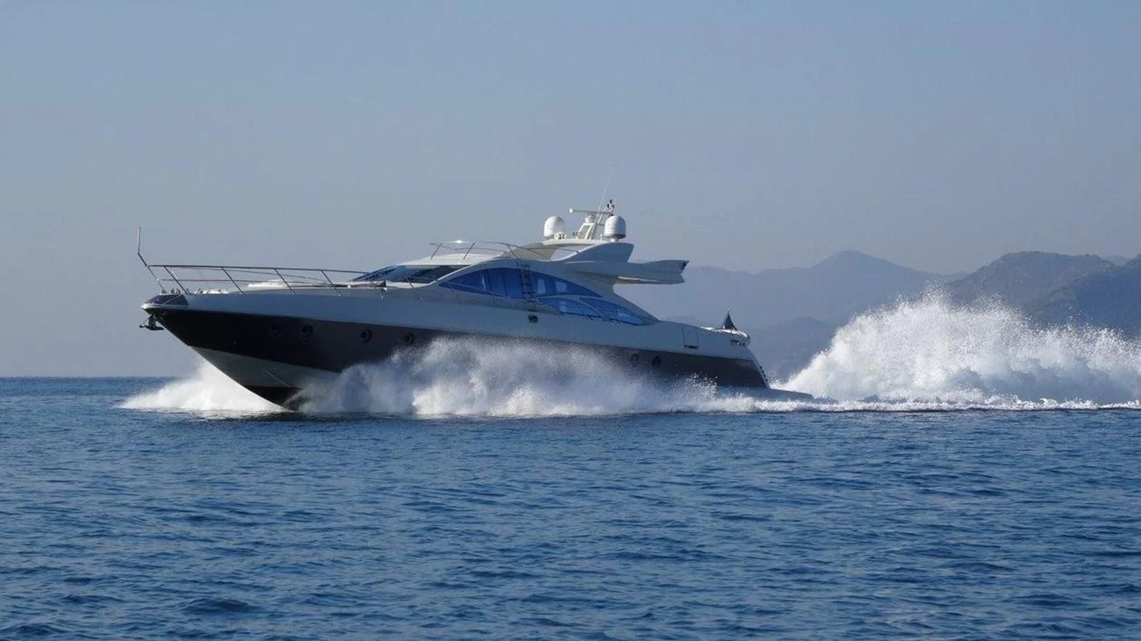 a boat in the water aboard PATRIOT Yacht for Sale