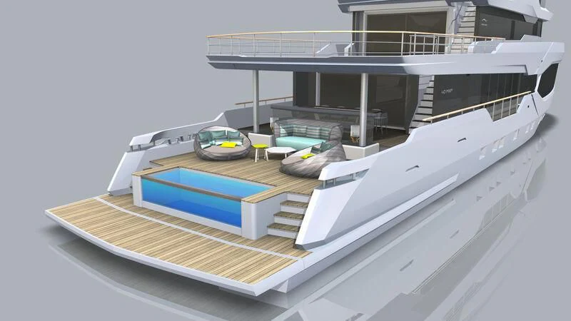 a model of a ship aboard NUMARINE 40MXP #2 Yacht for Sale