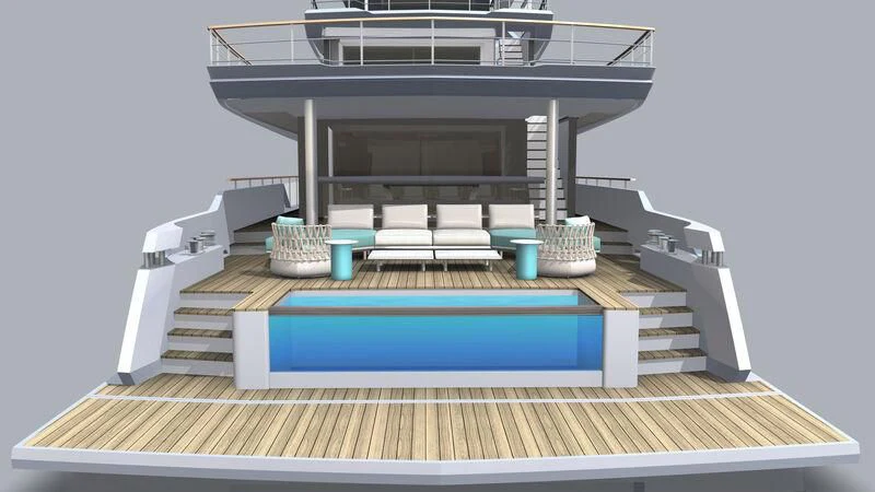 a toy house with a staircase aboard NUMARINE 40MXP #2 Yacht for Sale