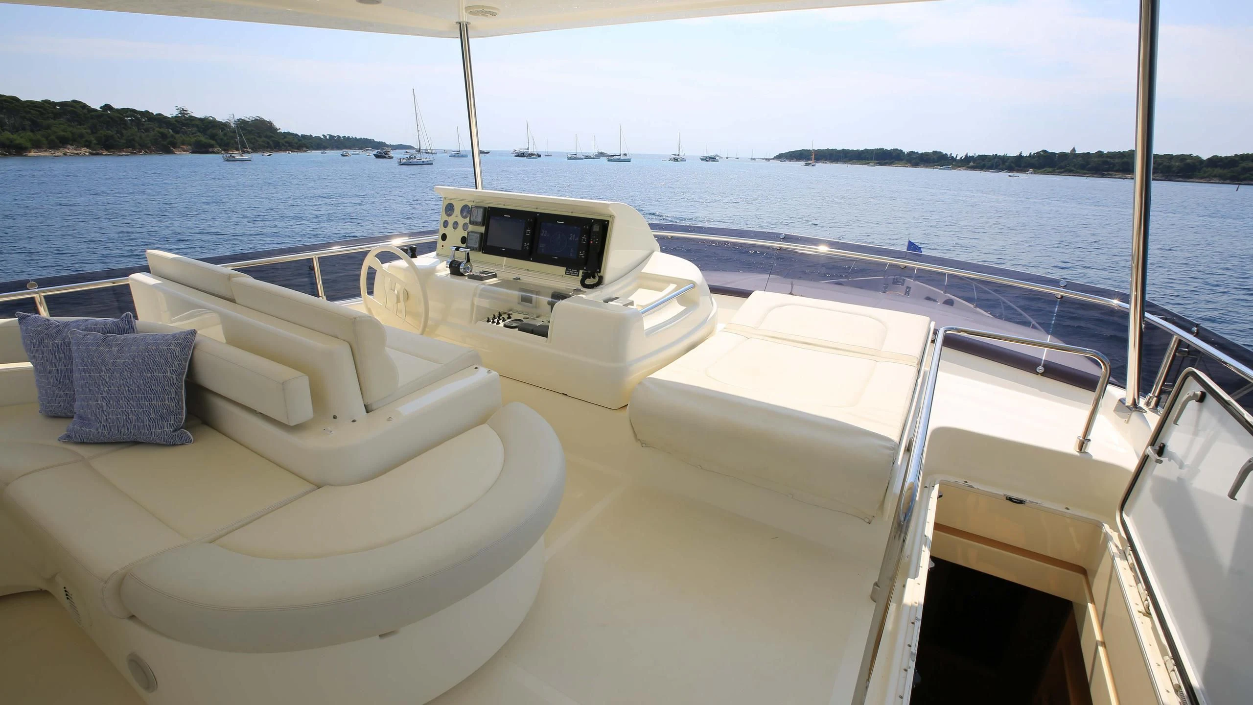 a boat on the water aboard ONYX Yacht for Charter