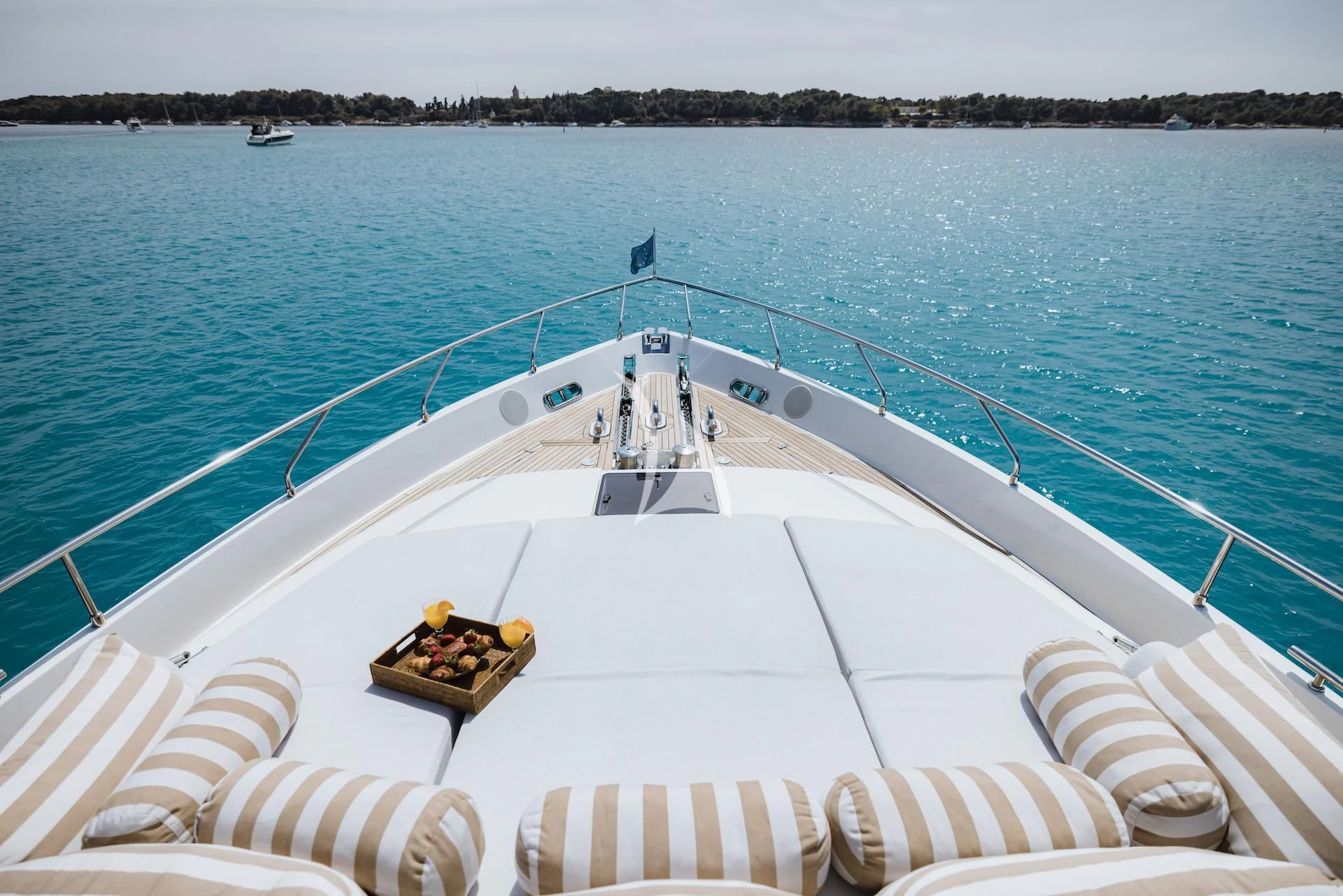 a boat on the water aboard ONYX Yacht for Charter