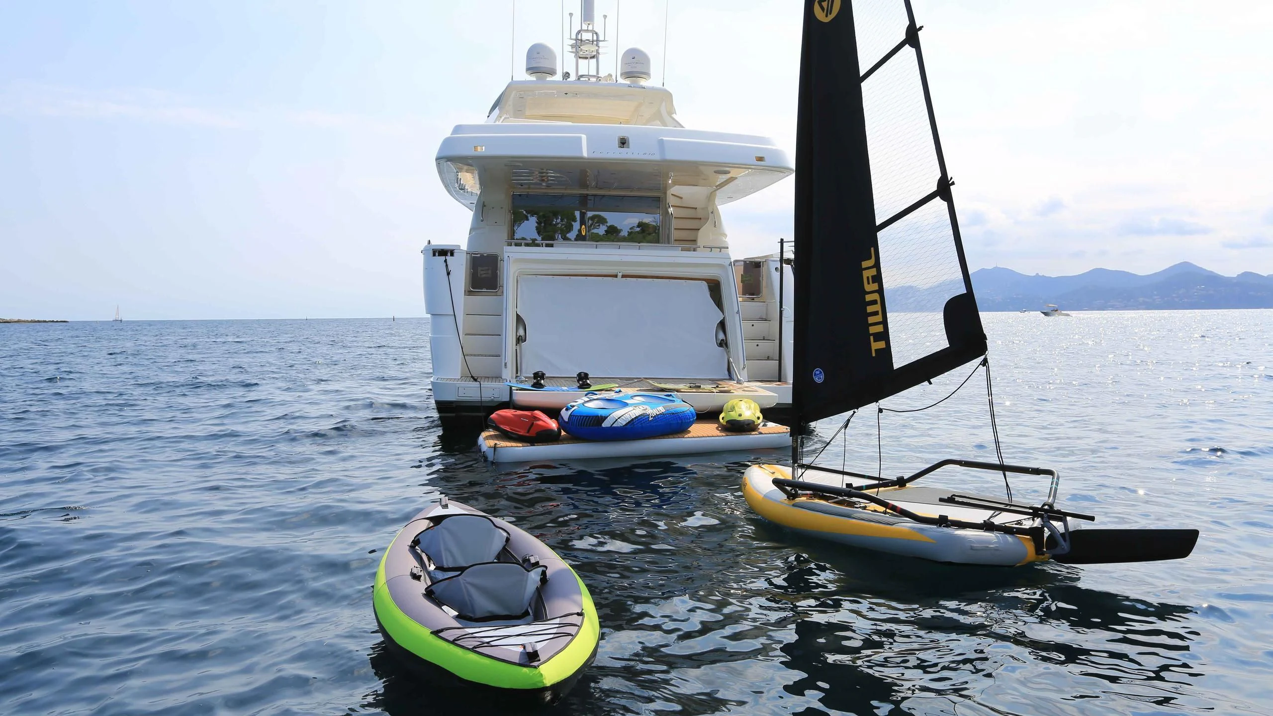 a boat on the water aboard ONYX Yacht for Charter