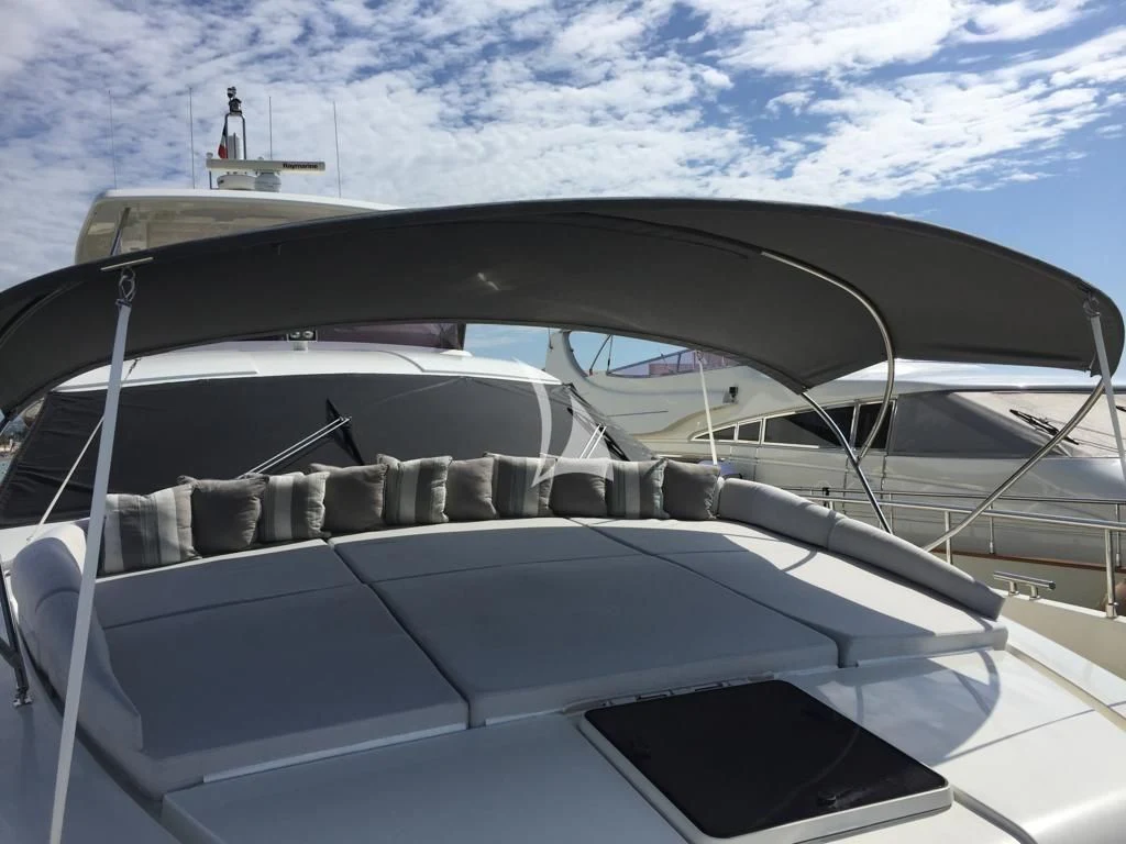 a boat with a large sail aboard ONYX Yacht for Charter
