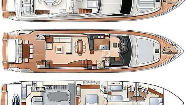 diagram aboard ONYX Yacht for Charter