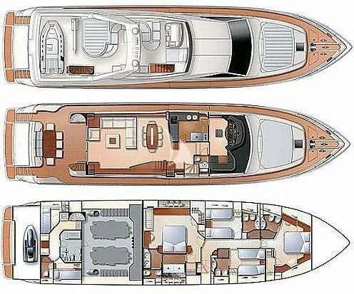 diagram, engineering drawing aboard ONYX Yacht for Charter